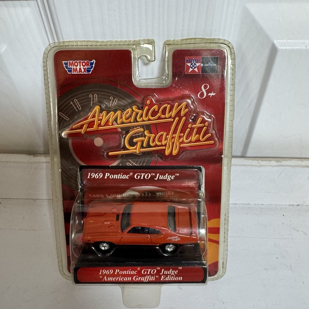 1969 PONTIAC GTO JUDGE AMERICAN GRAFFITI EDITION MOTOR MAX RED 1:64 BRAND NEW